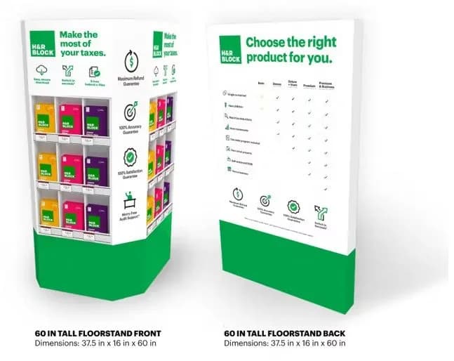 H&R Block Retail Tax Software campaign creative for Fusion92 by Michael Herron